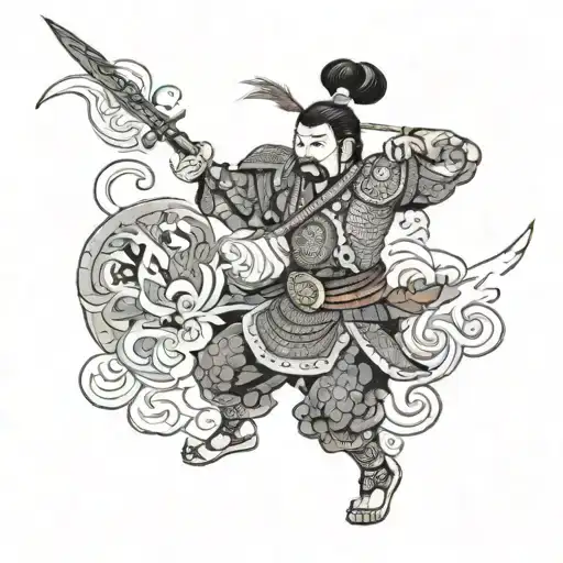 Turkic Warrior Battling