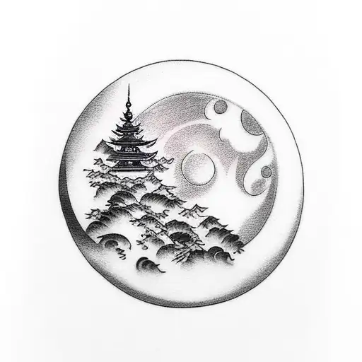 Moon With Little Sangoku