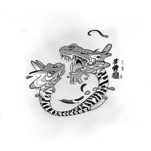 Tiger Fighting A Lizard