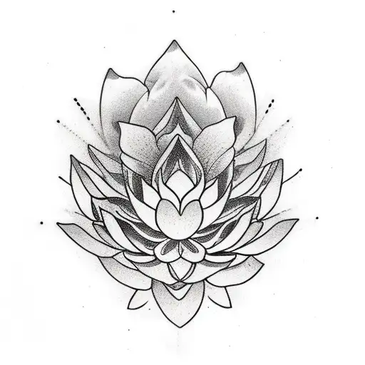 Lotus Flower Transforming Into A Tattoo Machine