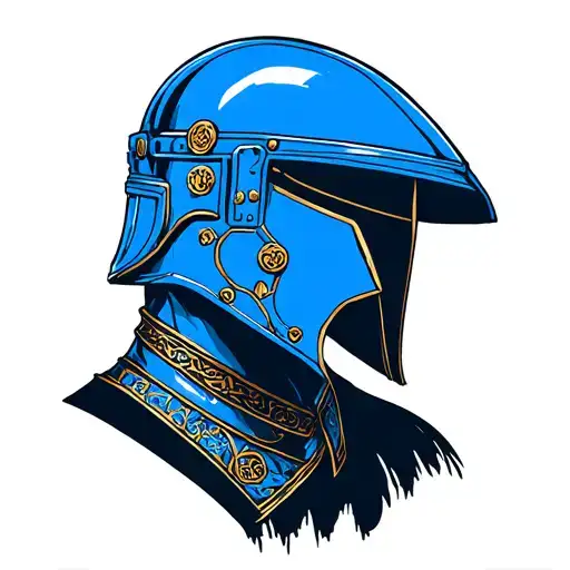 Warhammer 40K Ultramarine Soldier Helmet