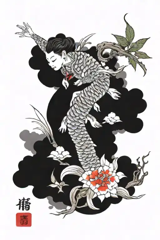 Organic Motion With Japanese Traditional Background