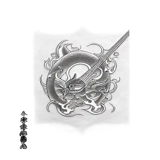 Bass Guitar And Blood