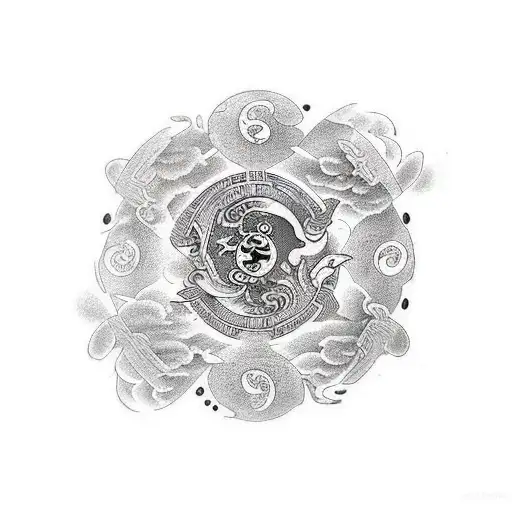 I Want Yingb Yang Balance Tattoo With More Creative Way