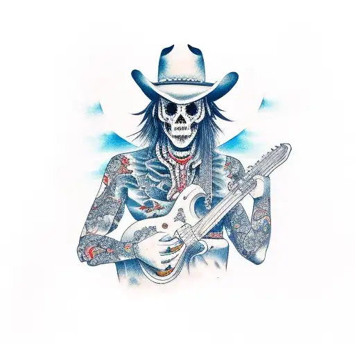 Dead Cowboy With Guitar