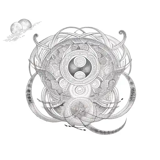 Moon Snake Sacred Geometry Witchcraft