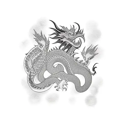 Girl With Dragon