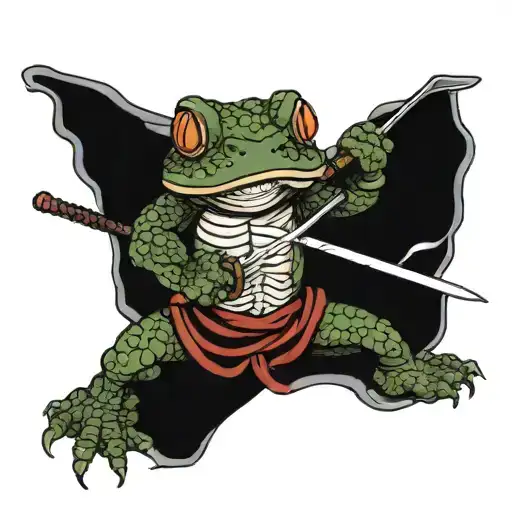 Warrior Toad With Swords