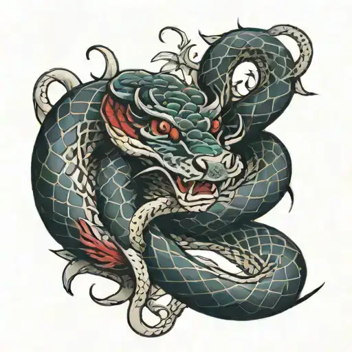 Snake Moving Down Length Of Arm