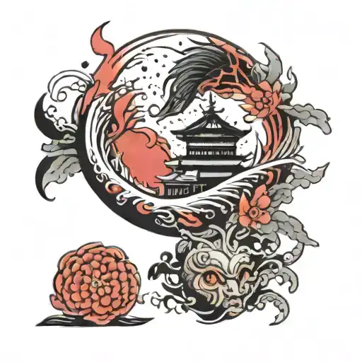 Tattoo Representing Journey Of A Person's Life