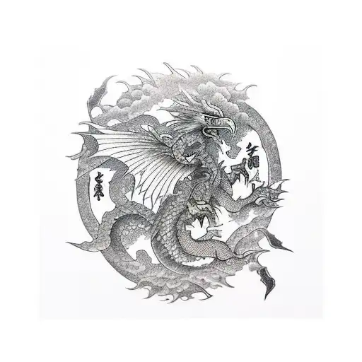 Eagle Slaying Dragon