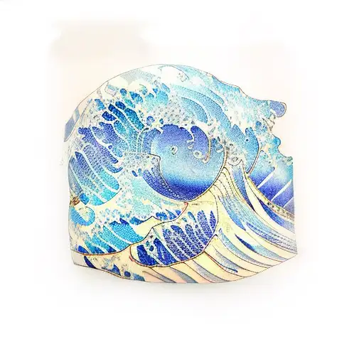 Ocean Wave Arm Ring