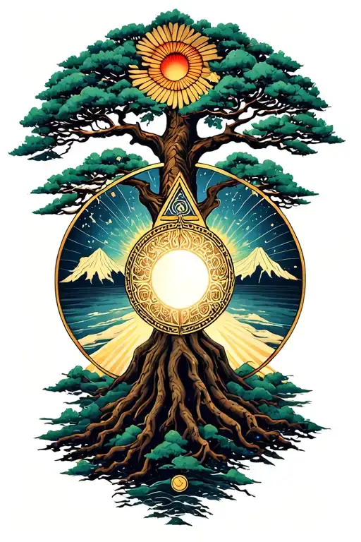 Iluminati Tree Of Life Peace Liberty