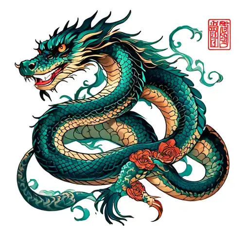 Dragon And Snake Wrapping