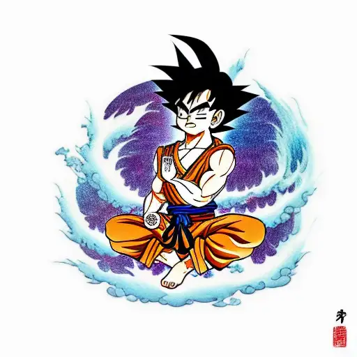 Son Goku Meditating
