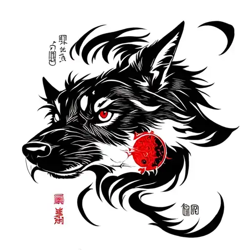 Wolf With A Scar Has The Right Eye