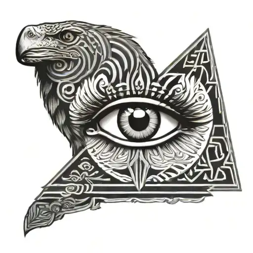 Africa Continent Eye Of Horus Piramide Wild Animal