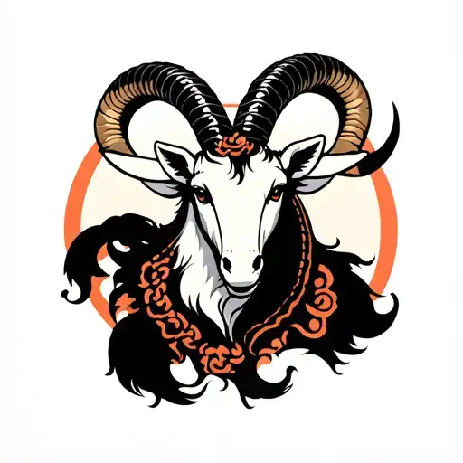 Capricorn With Number 76