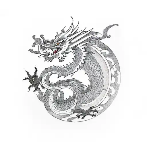 Dragon And Tori Gate