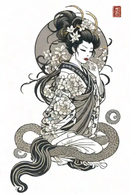 Scorpio Leo Geisha Surrounded