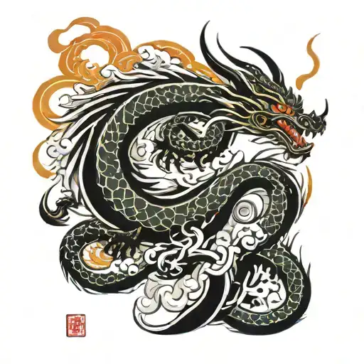 Dragons Blazing With Fire Coming