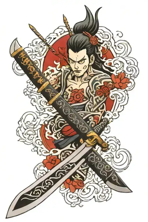 Japanese Katana Blade Wrapped