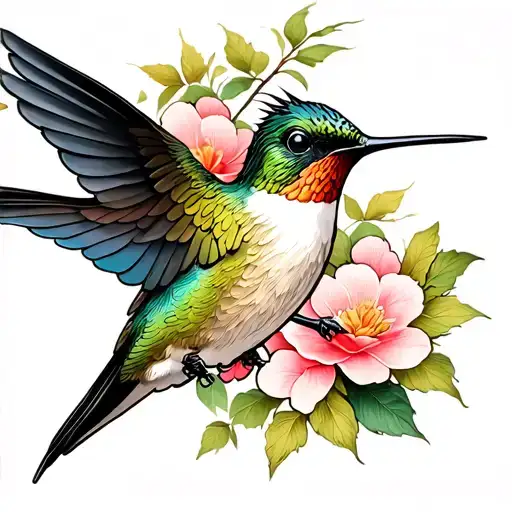 Create Tattoo Of Hummingbird Honoring Dad Without Any Words