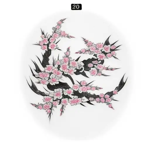 Cherry Blossom Bracelet Tatoo