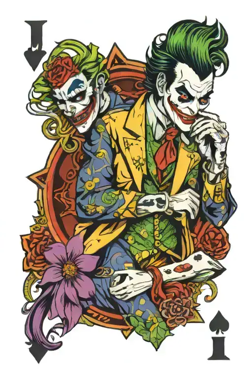 Joker Poker Card Featuring
