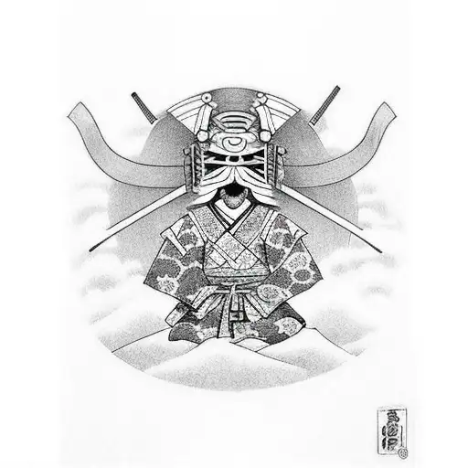 Samurai Protects Child