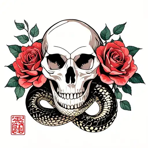Snake Skull Roses Divorce