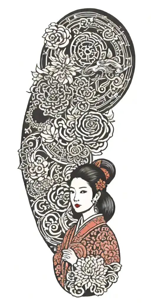 Ziduac Sugn And Young Woman With Kniwe