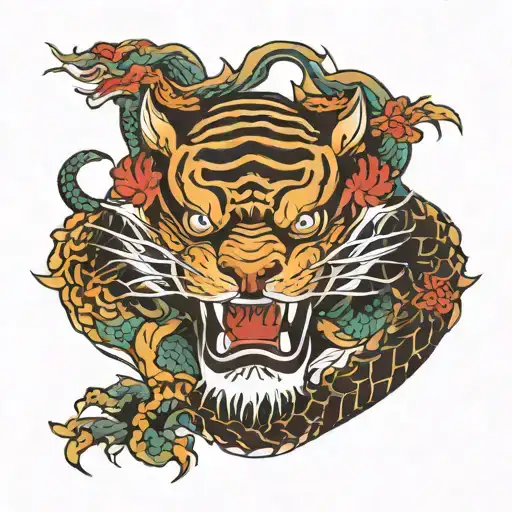 Tiger Shaped Chinese Dragon