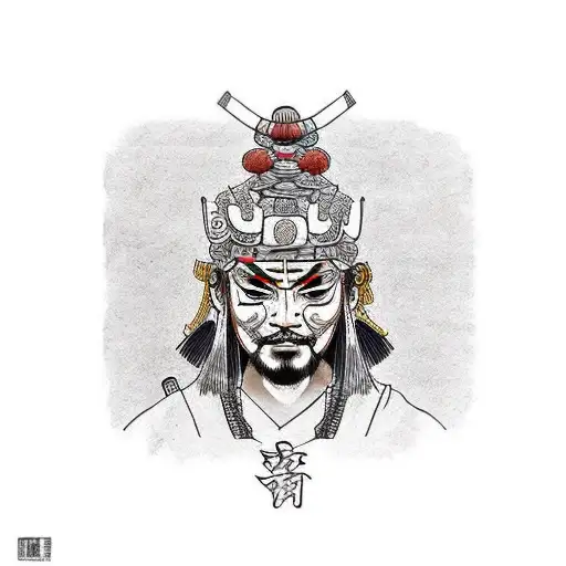 The Last Samurai Holding Head