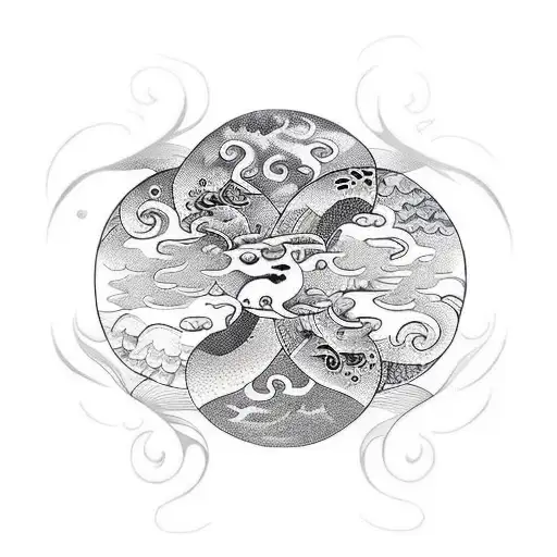 Yin And Yang Pisces