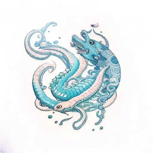 Ocean With Sea Creature