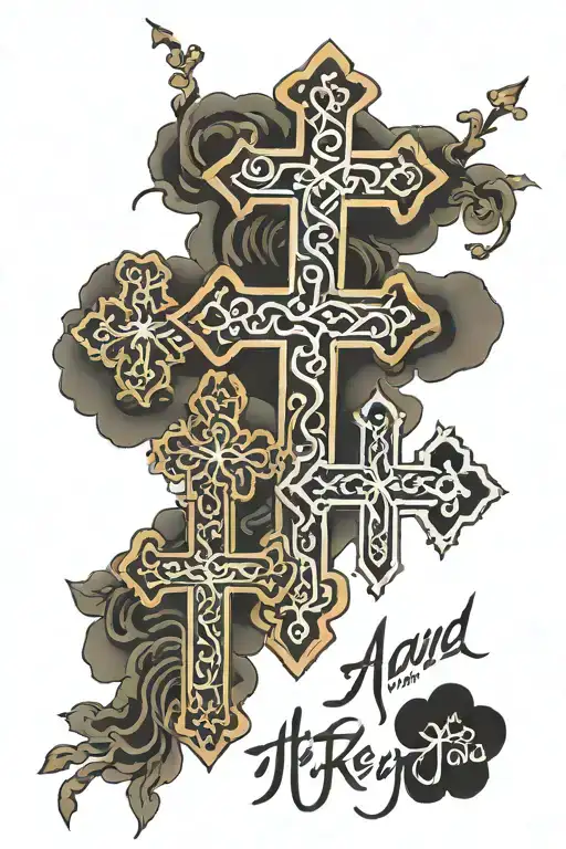 Crosses W Quote 'Me And You