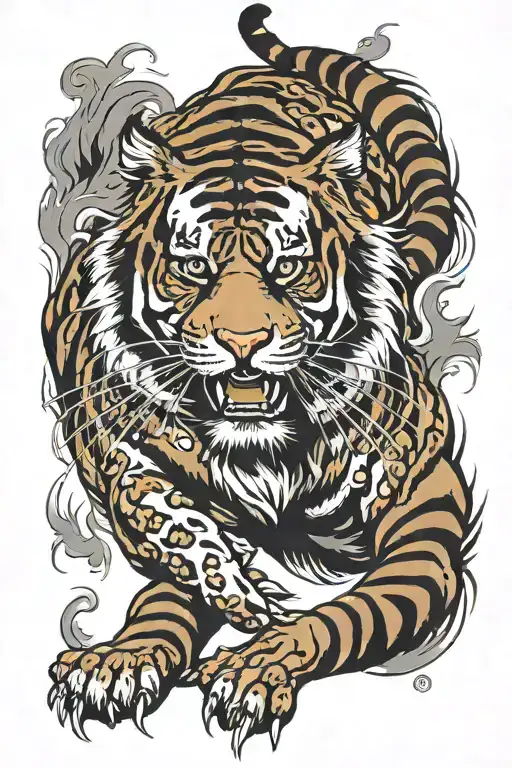 Tiger Full Body Roar