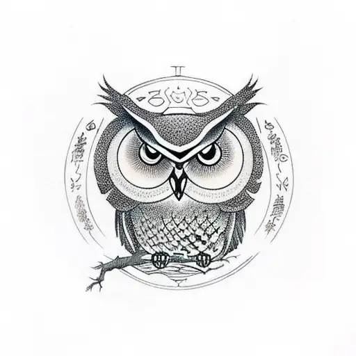 Owl In Tree Of Life Bei G Stoic