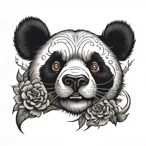 Yakuza Panda Tattoo Design