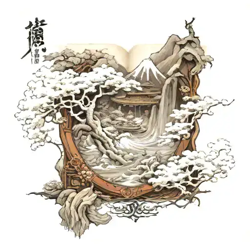 Fantasy World Breaking Out Of A Book Into The Real World