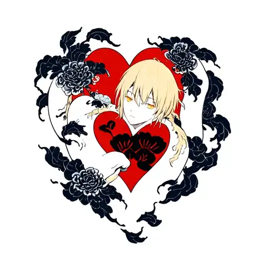 Sanji In Love Heart