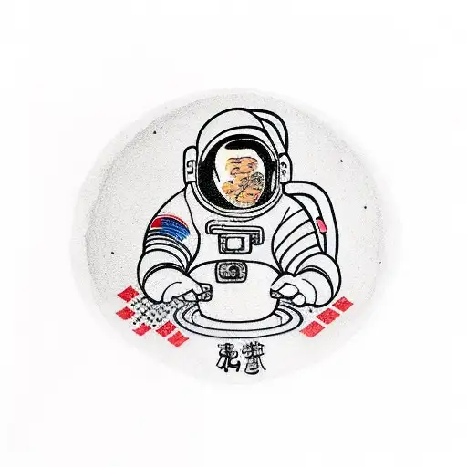 Astronaut Drinking Beer