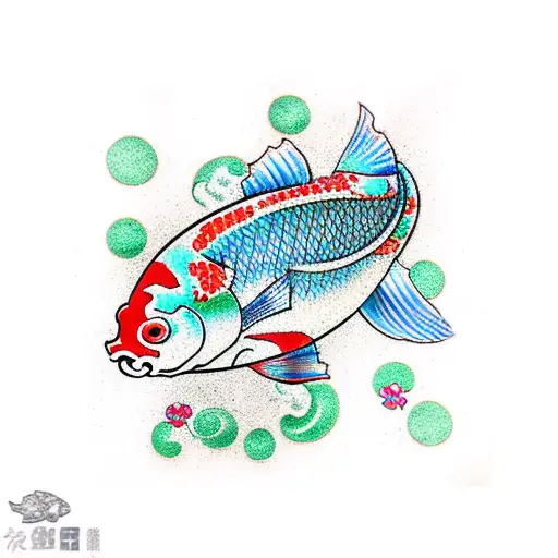 Cherry Blossom Koi Fish Water