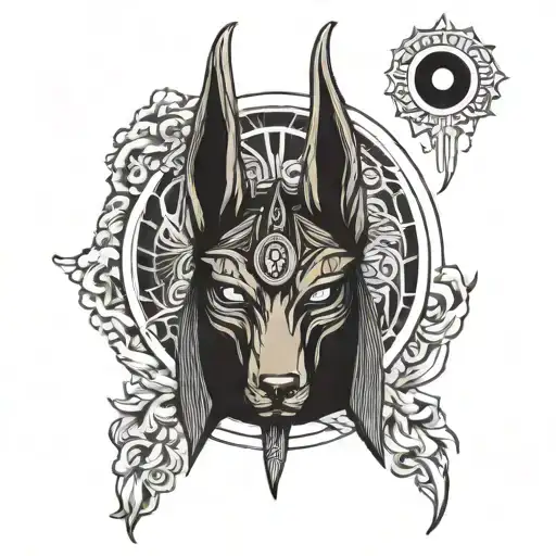 Anubis With Evil Eye