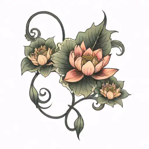 Lotus Flowers Sleeve