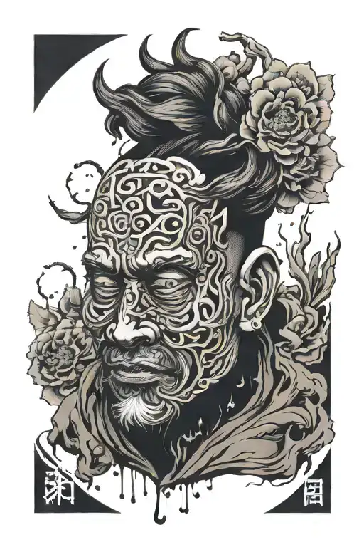 Depression And Overthinking Concept Exploded Head