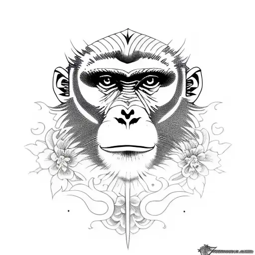 Agresive Monkey With Knifes