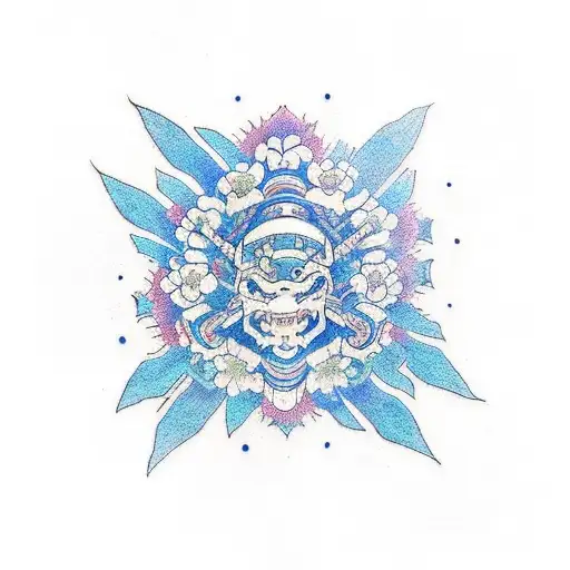 Samurai Petalos Azules