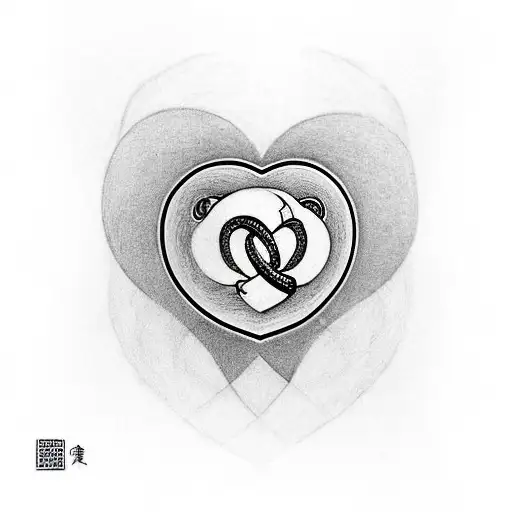 Heart With Infinity Symbol And The Letter T